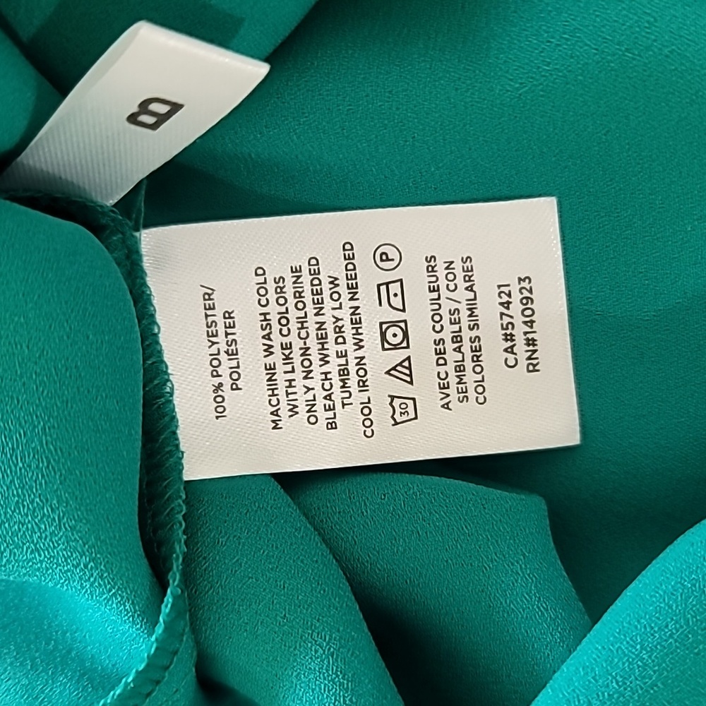 LOFT Ruffle Sleeve Split Neck Shell - Picture 12 of 13